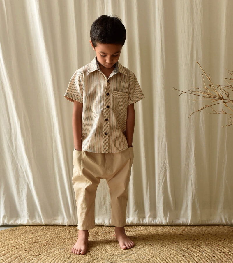 Stripe All Day Shirt Fashion Khara Kapas Kids