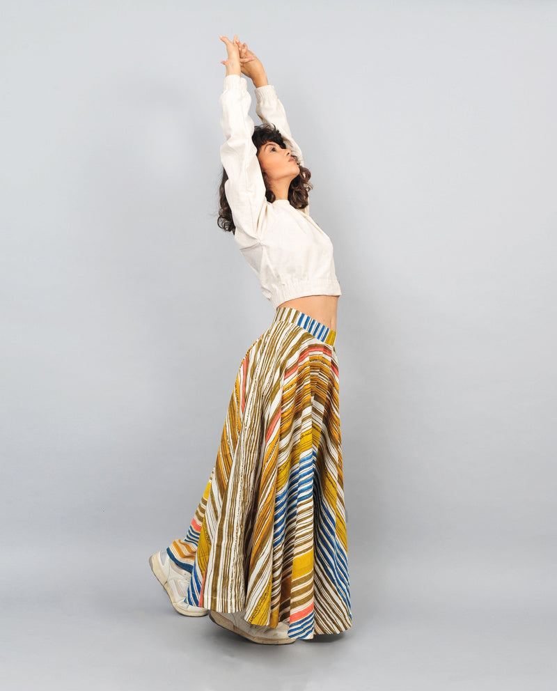 STRIPED SKIRT by Rias for women Worldwide