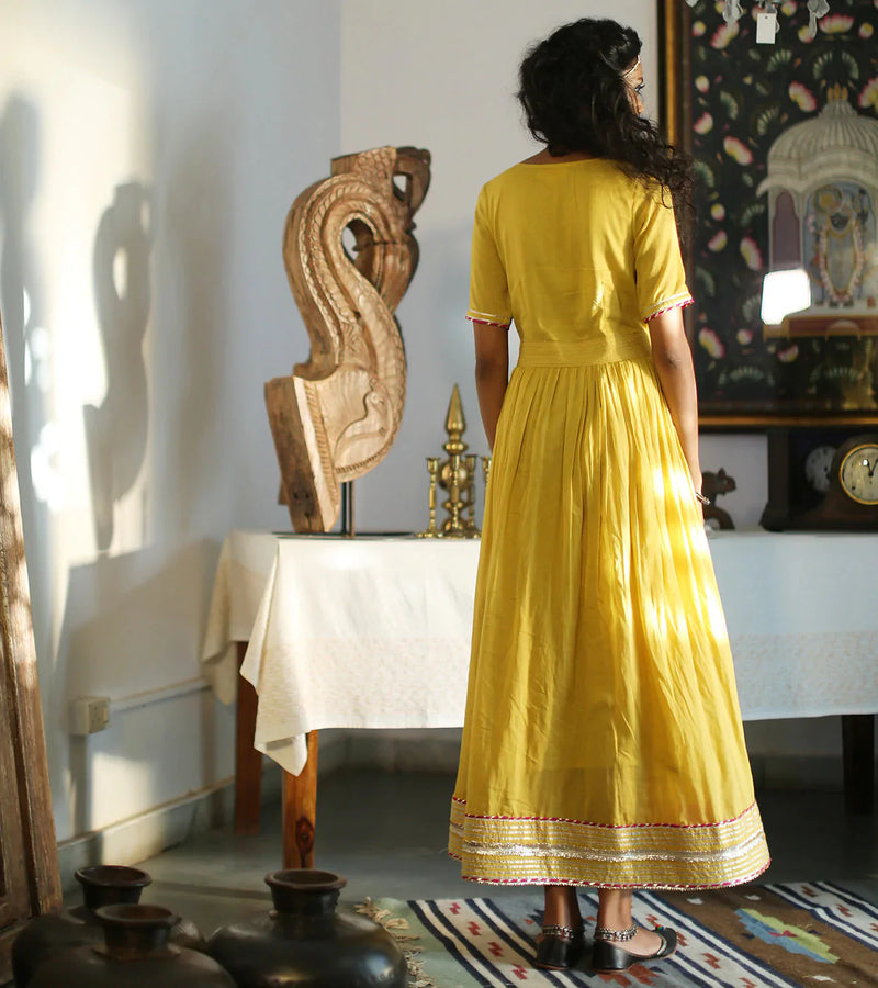 SUNBEAM GLOW GOWN Kurta Sets by Khara Kapas for women Worldwide