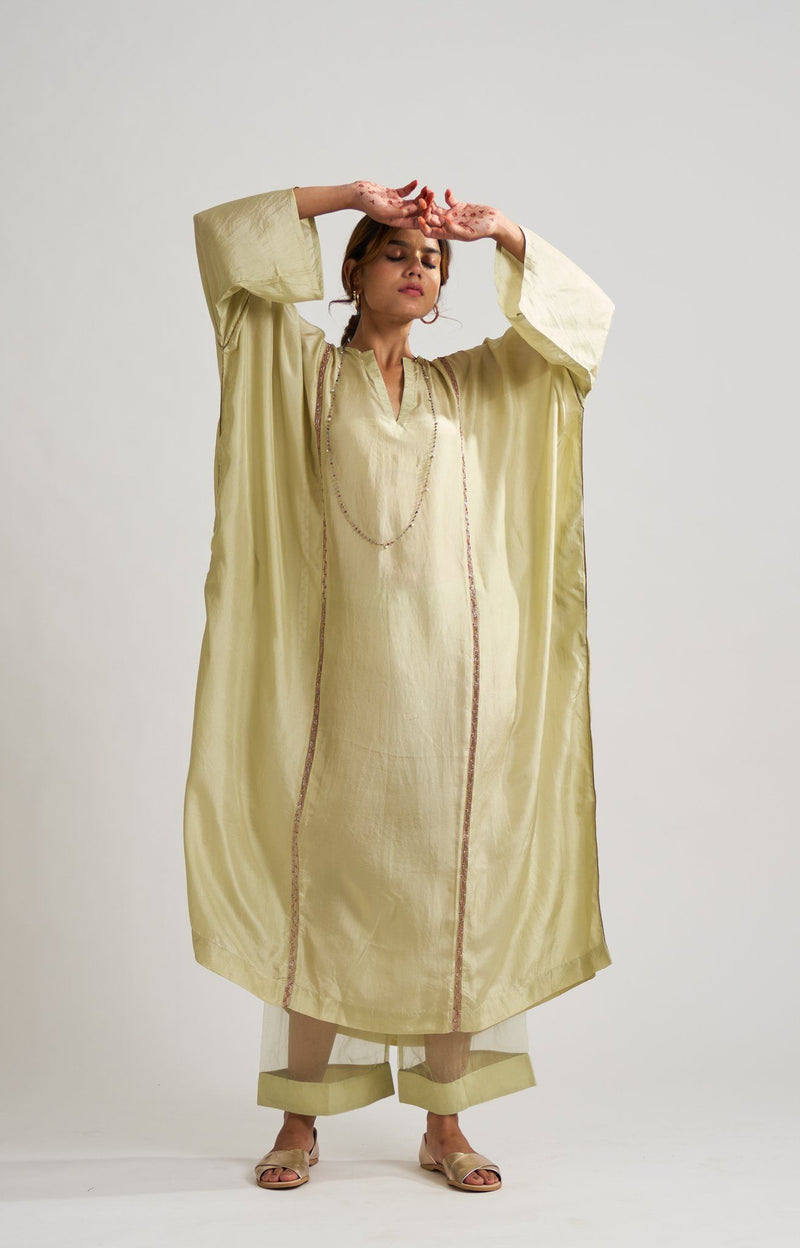 Svana Mint Kaftan Set Fashion DOT