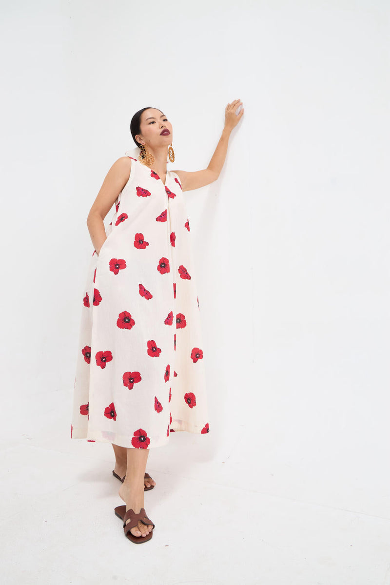 POPPY DRESS cotton by Aavidi for women Worldwide
