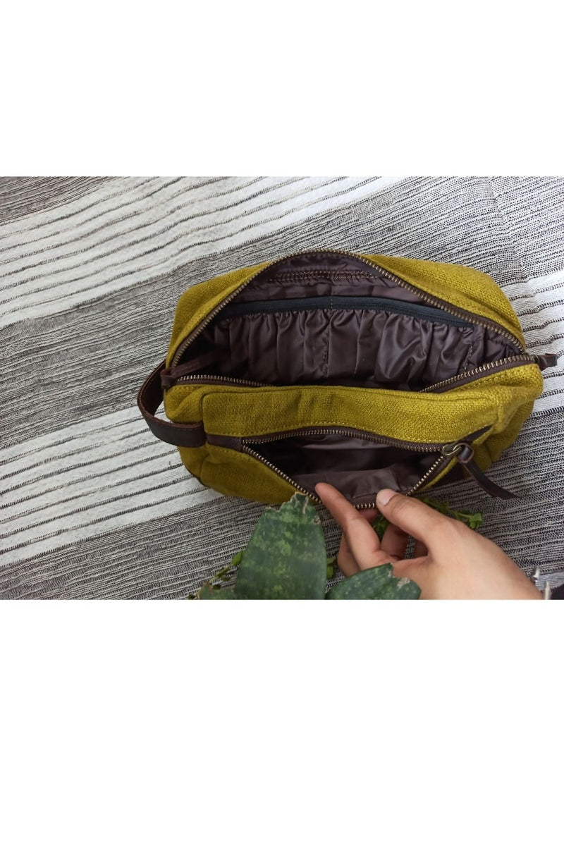 The Burlap Toiletries Pouch by The Burlap People for Worldwide