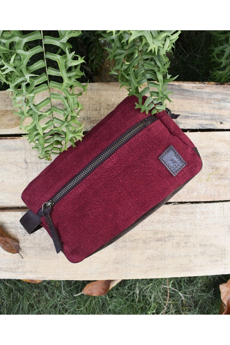 The Burlap Toiletries Pouch by The Burlap People for Worldwide