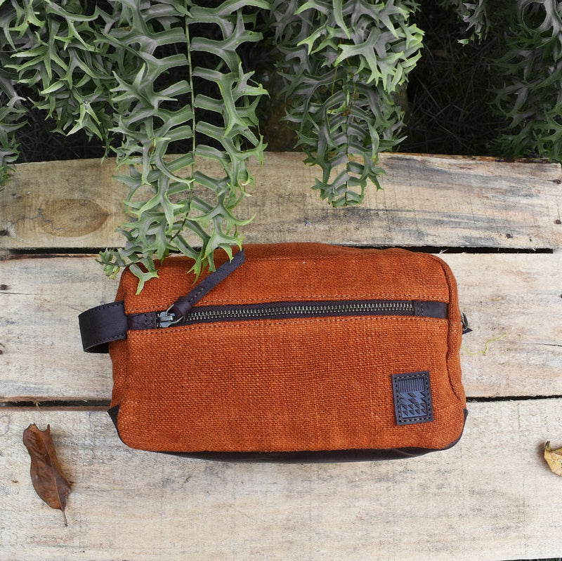 The Burlap Toiletries Pouch by The Burlap People for Worldwide