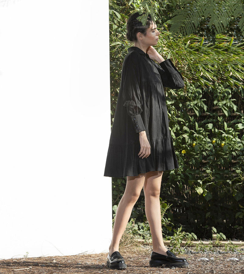 The Dark Hedge Dress Dress by Khara Kapas in black for women Worldwide