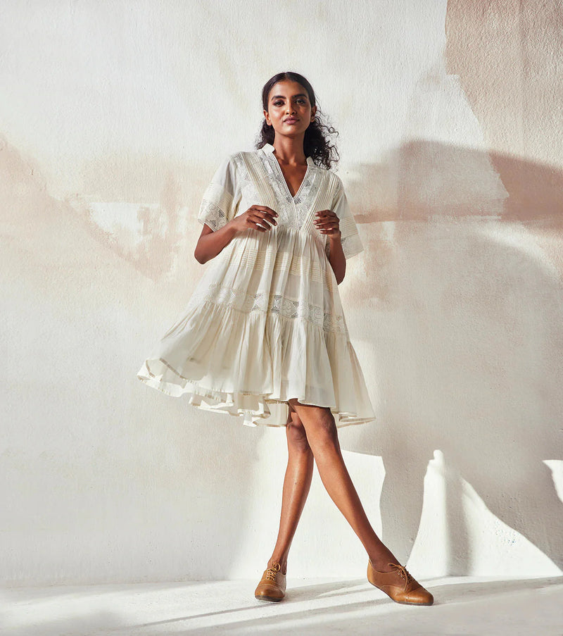 The White Light Dress by Khara Kapas for women Worldwide