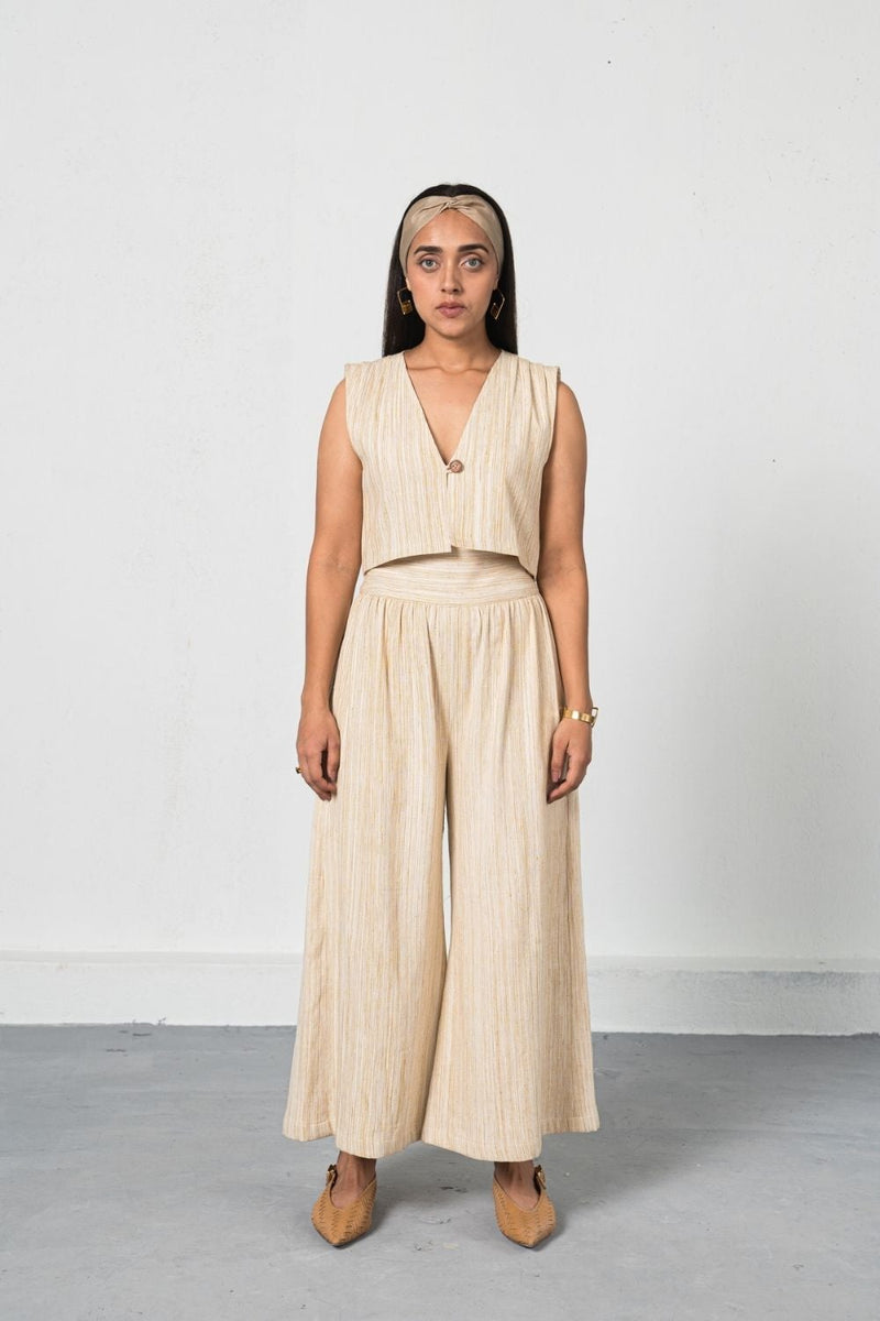 The Winter Garden handwoven organic cotton trousers Bottoms by SUI for women Worldwide