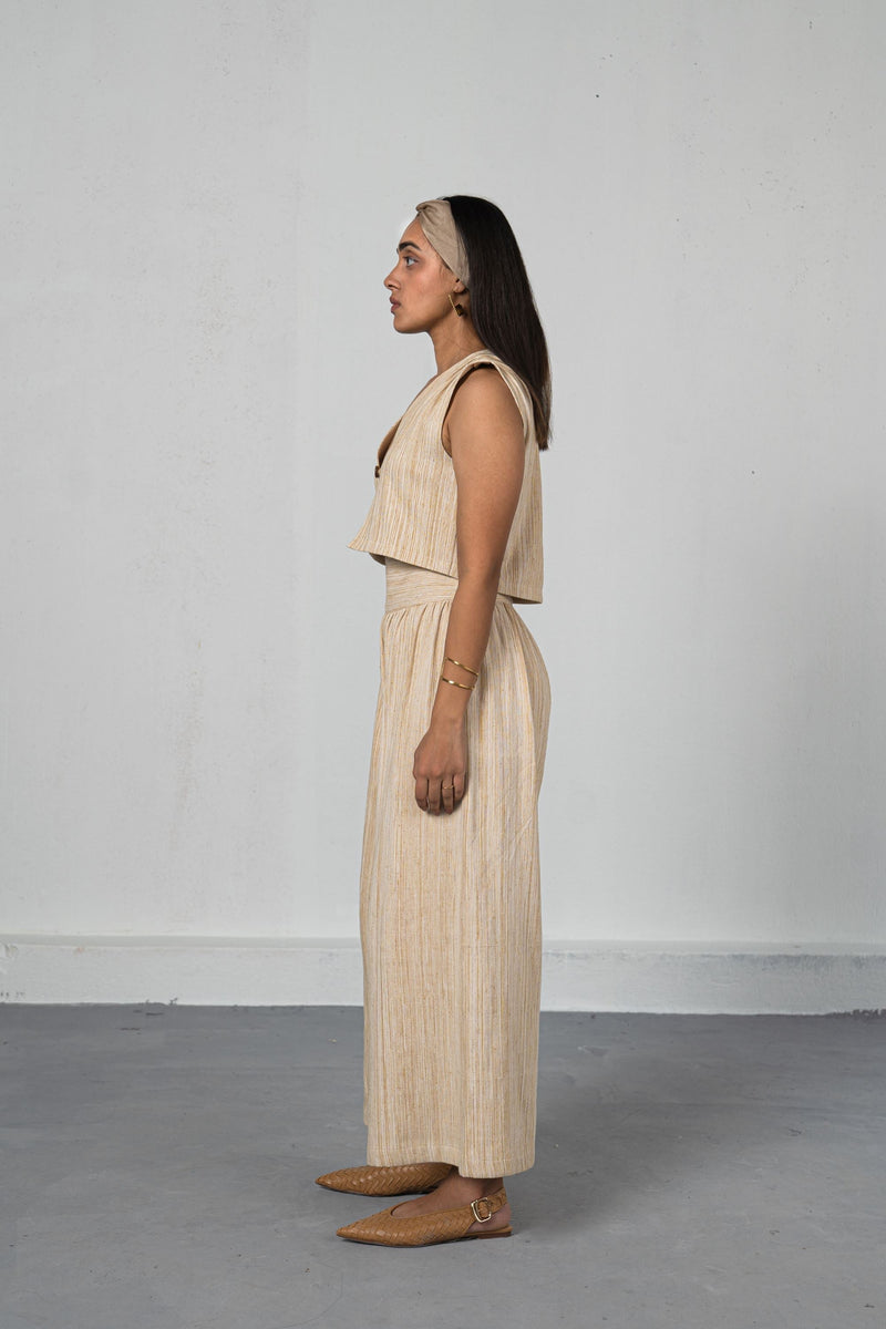 The Winter Garden handwoven organic cotton trousers Bottoms by SUI for women Worldwide