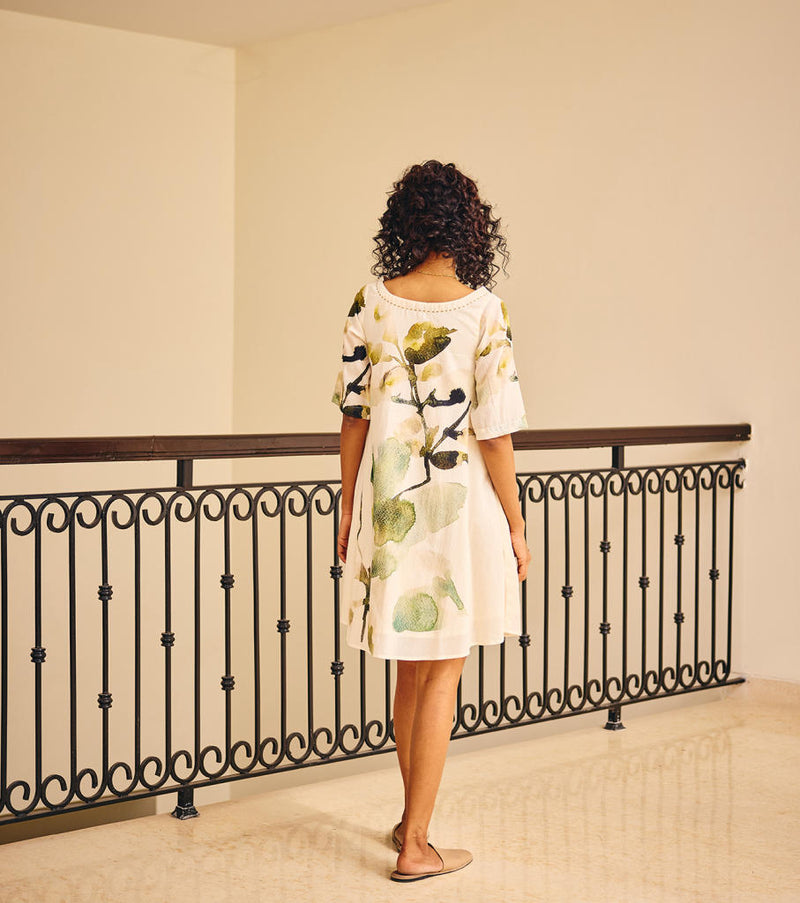The Glory Dress cotton by Khara Kapas in white for women Worldwide
