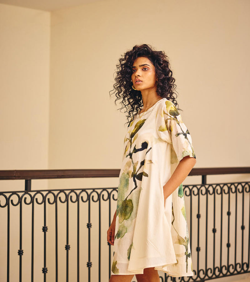 The Glory Dress cotton by Khara Kapas in white for women Worldwide