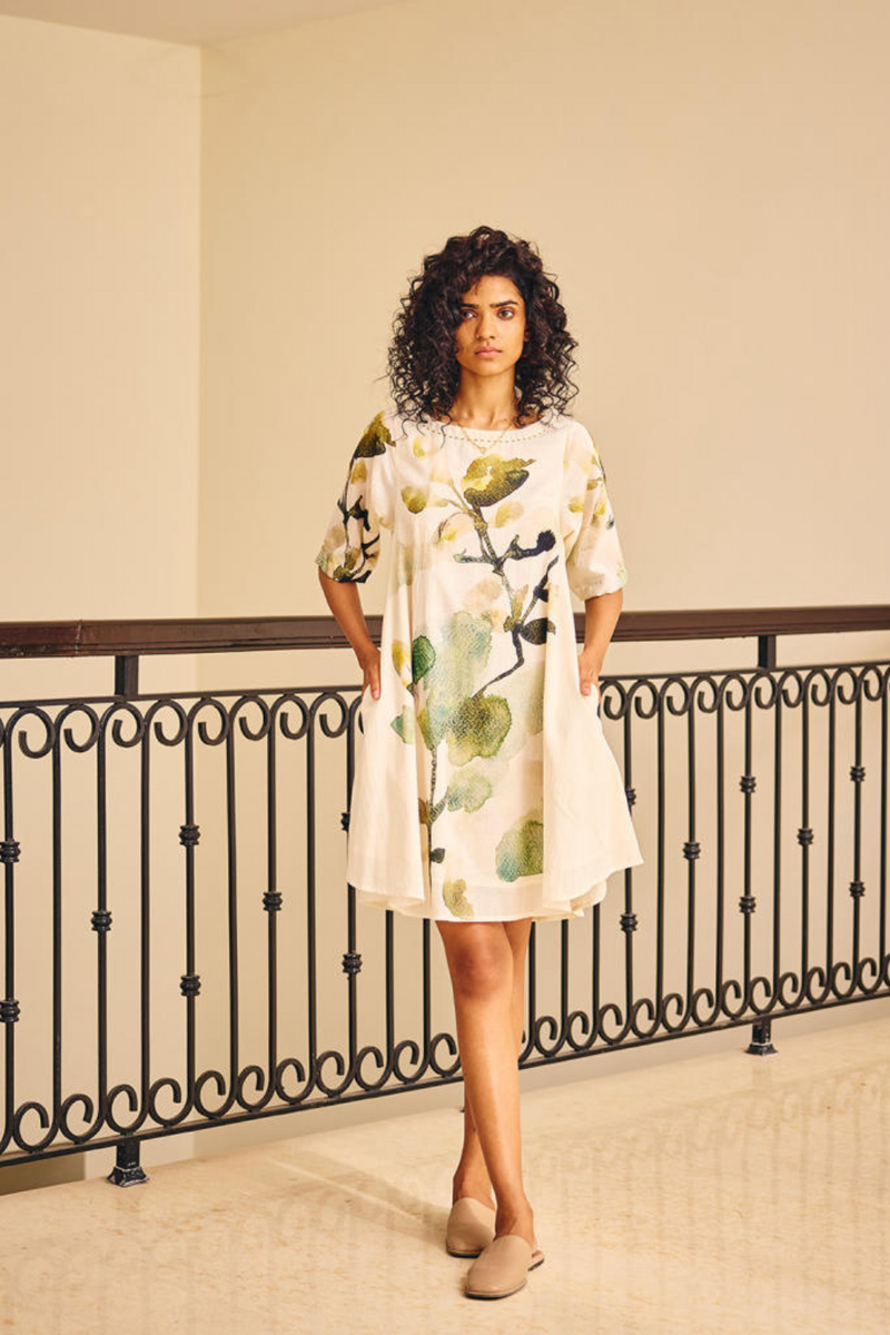 The Glory Dress cotton by Khara Kapas in white for women Worldwide