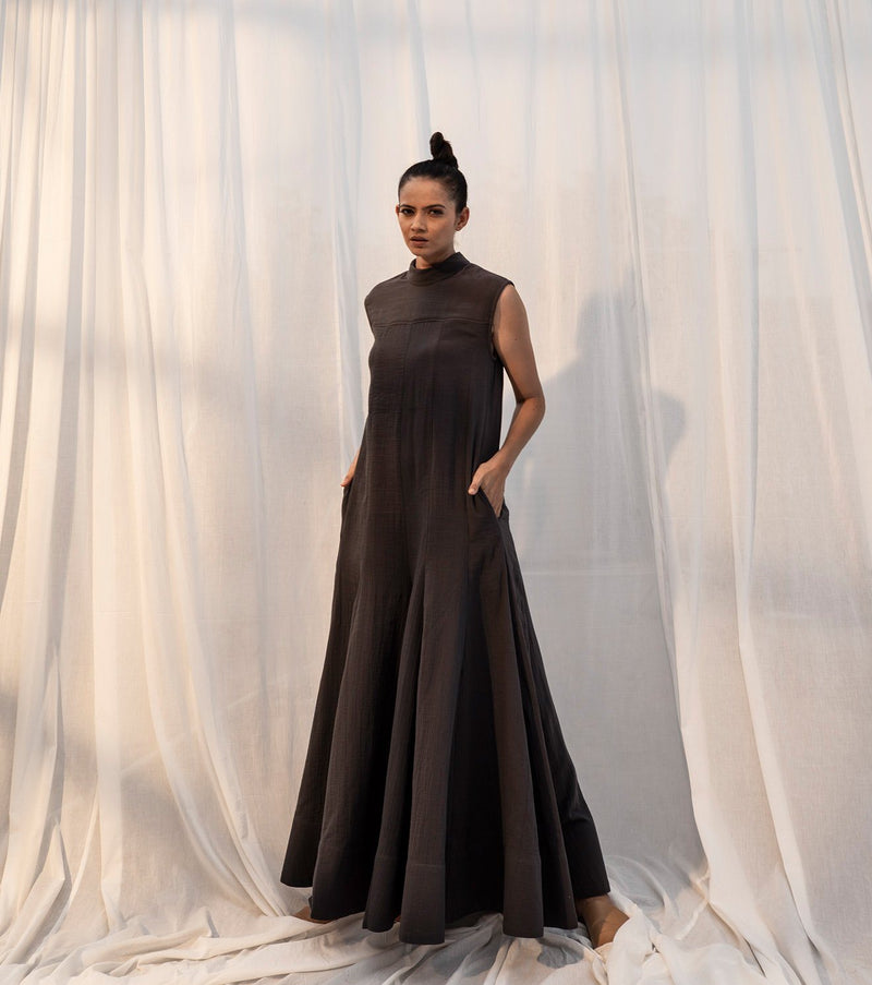 Thelma Jumpsuit by Khara Kapas in black for women Worldwide
