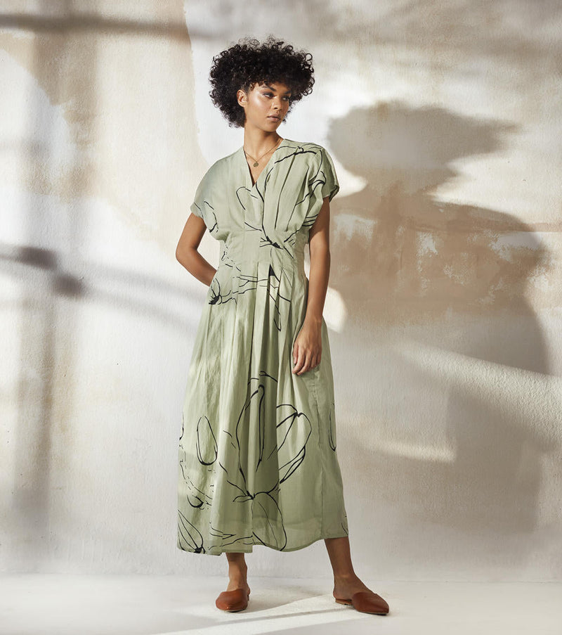 Tint of Mint Dress by Khara Kapas for women Worldwide