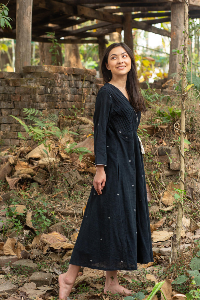 Tiri Tiri Wrap Dress Dress by Moborr in black color for women Worldwide
