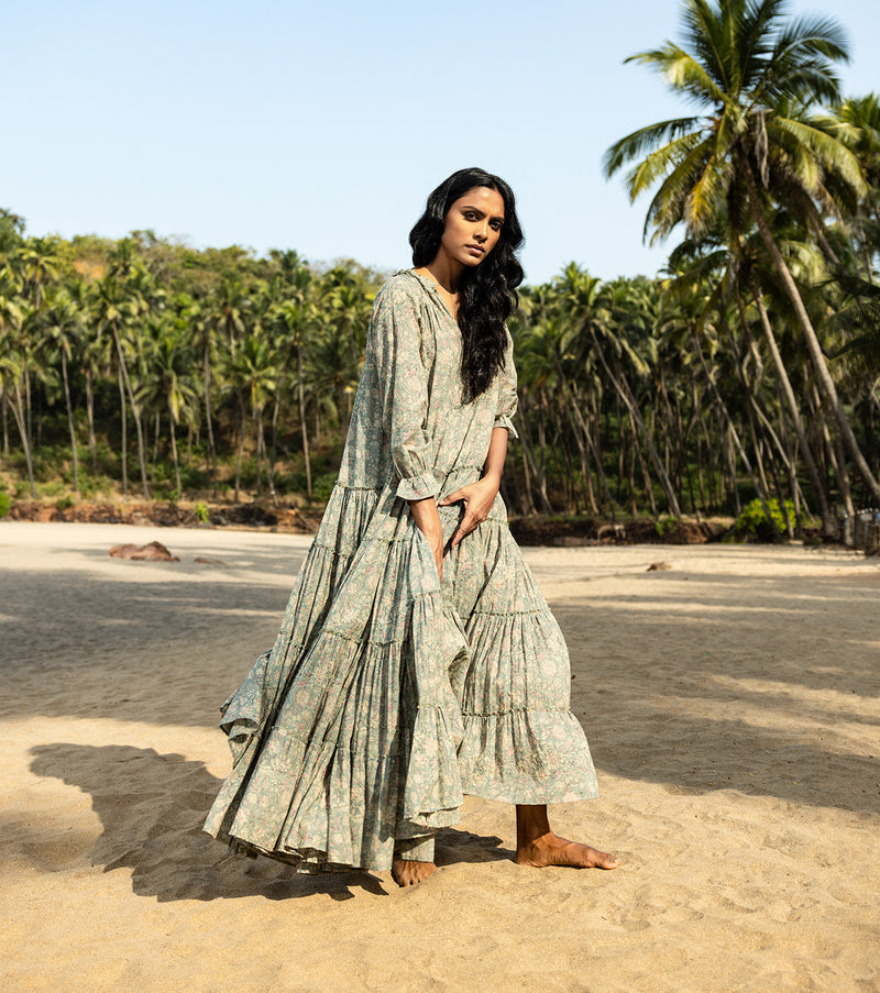 Tropical hail Dress by Khara Kapas for women Worldwide