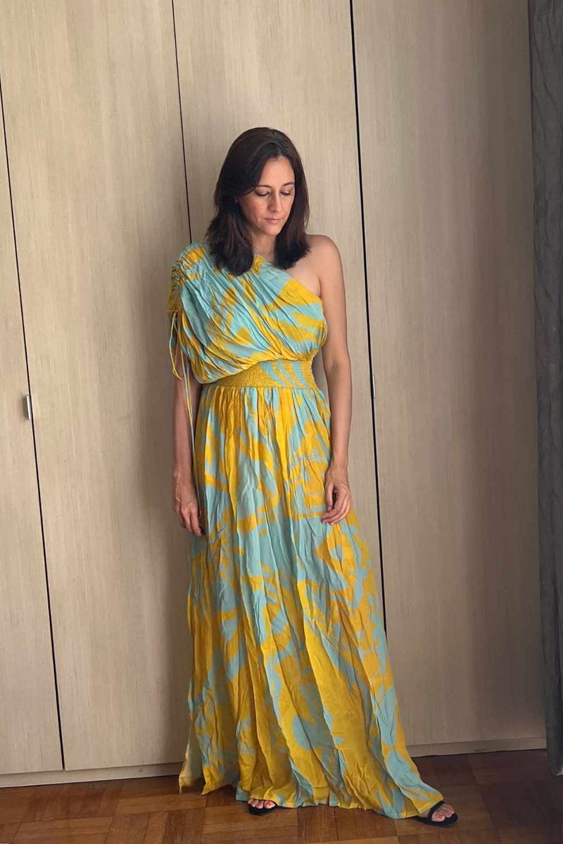 TSUBA BLUE DRESS Indo-Western Wear,Dress by Yam for women Worldwide