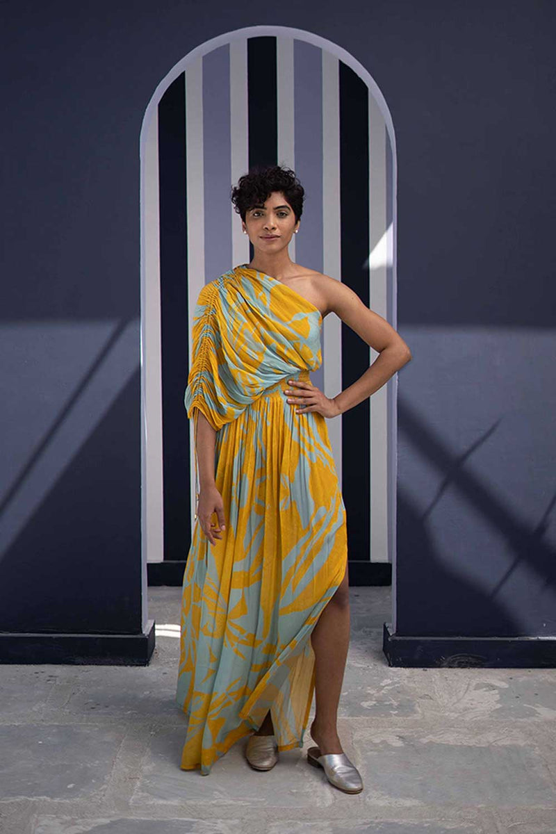 TSUBA BLUE DRESS Indo-Western Wear,Dress by Yam for women Worldwide
