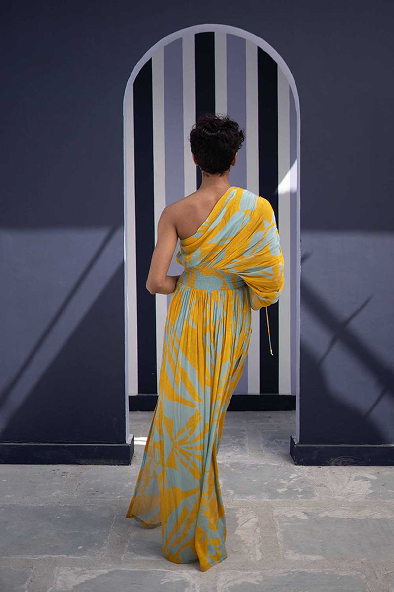 TSUBA BLUE DRESS Indo-Western Wear,Dress by Yam for women Worldwide