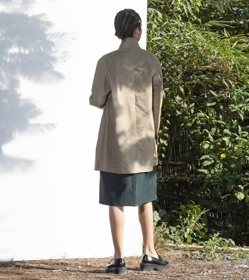 Umber Car Coat Jackets & Overlays by Khara Kapas for women Worldwide
