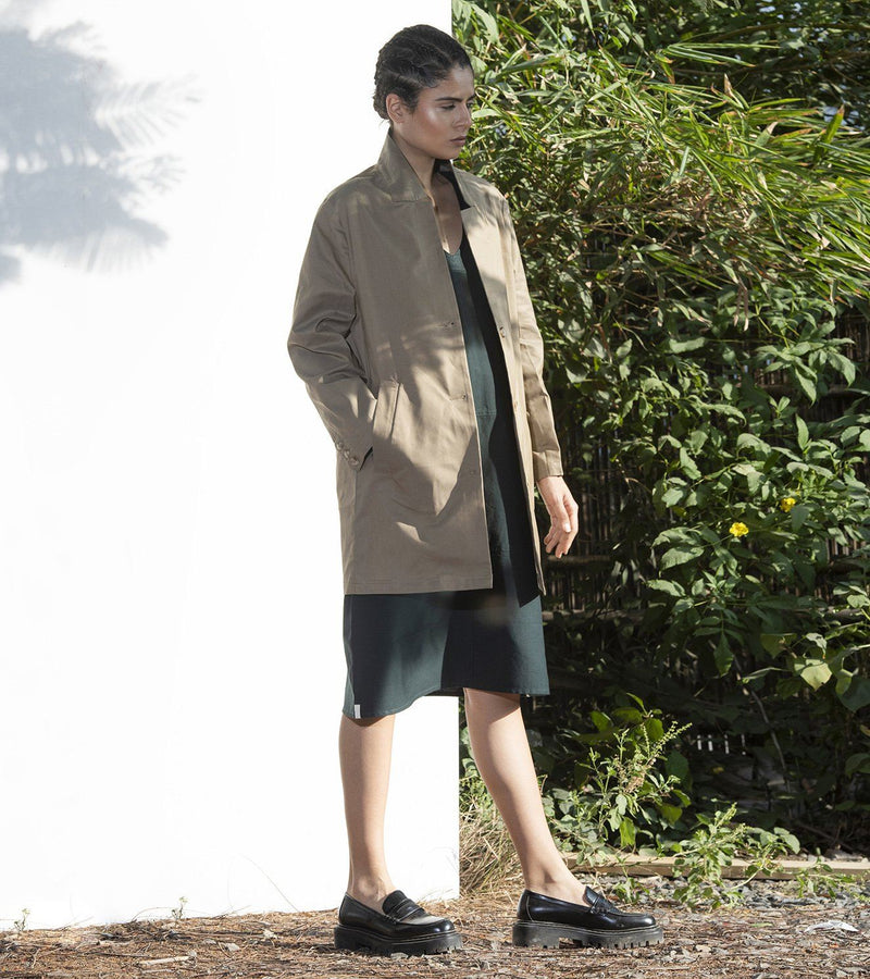 Umber Car Coat Jackets & Overlays by Khara Kapas for women Worldwide