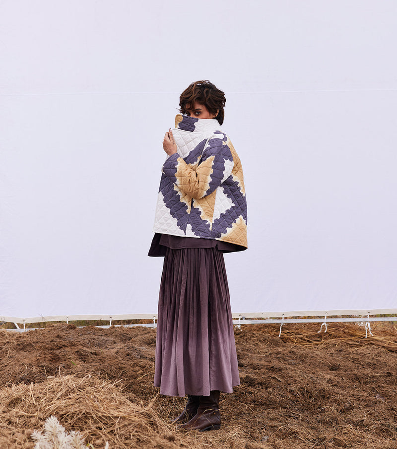 Umbre jacket cotton by Khara Kapas in multi for women Worldwide