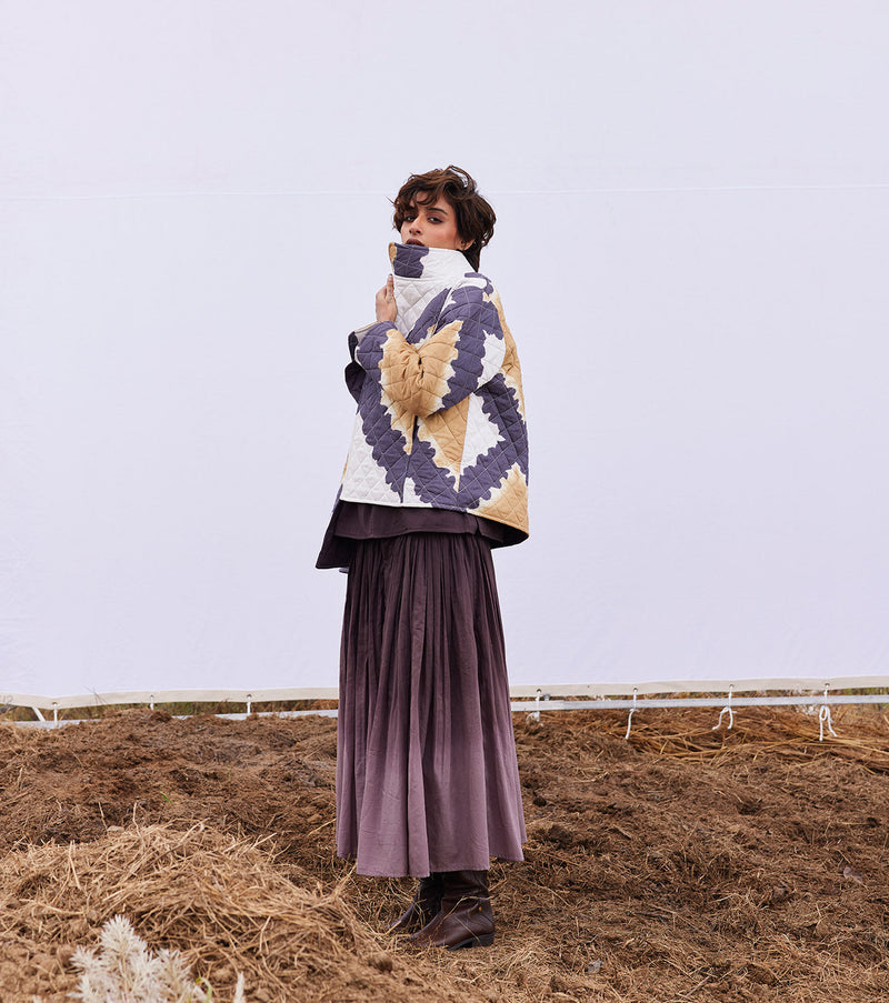 Umbre jacket cotton by Khara Kapas in multi for women Worldwide