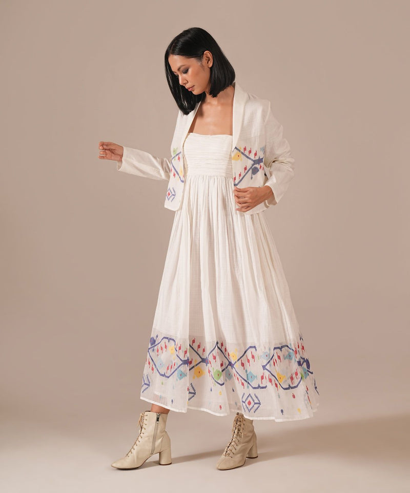 VANILLA VEIL SET 100% cotton by Indigo Dreams in white color for women Worldwide