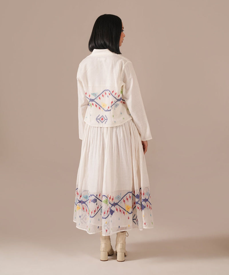 VANILLA VEIL SET 100% cotton by Indigo Dreams in white color for women Worldwide