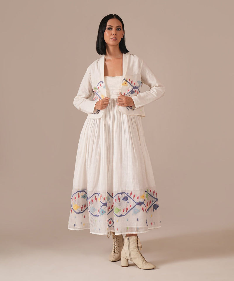 VANILLA VEIL SET 100% cotton by Indigo Dreams in white color for women Worldwide