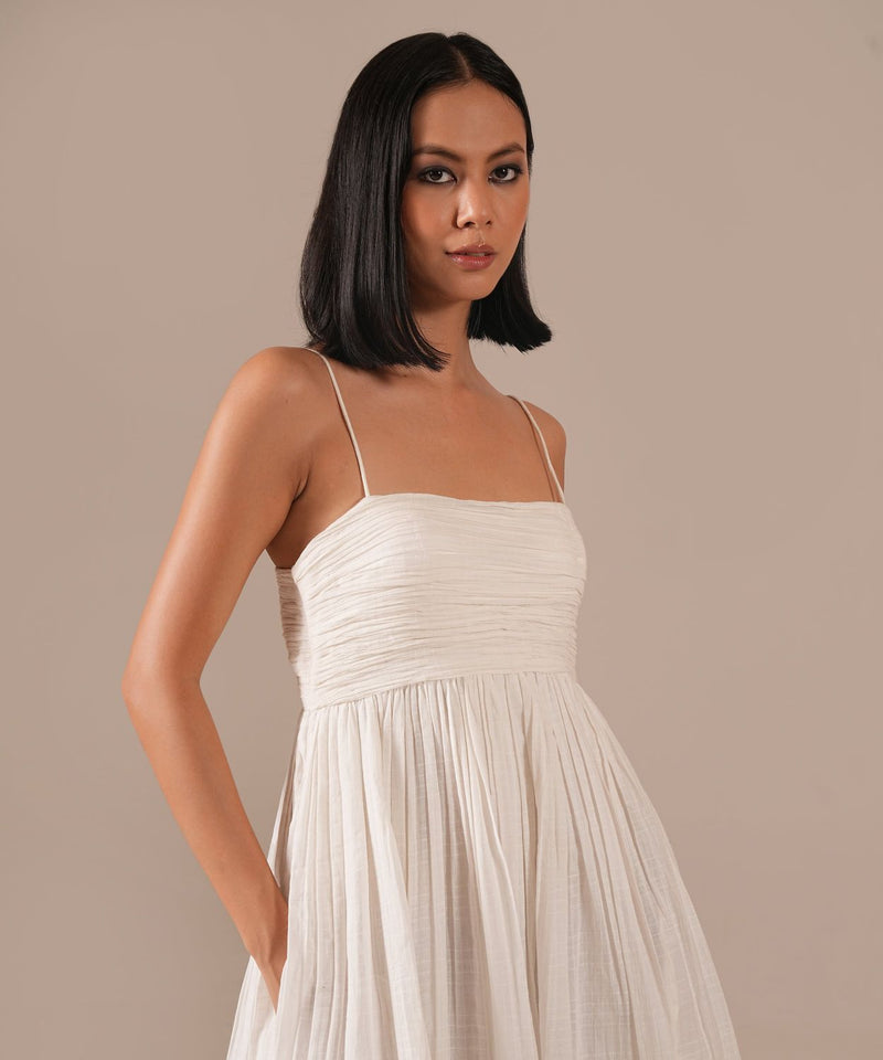VANILLA VEIL SET 100% cotton by Indigo Dreams in white color for women Worldwide