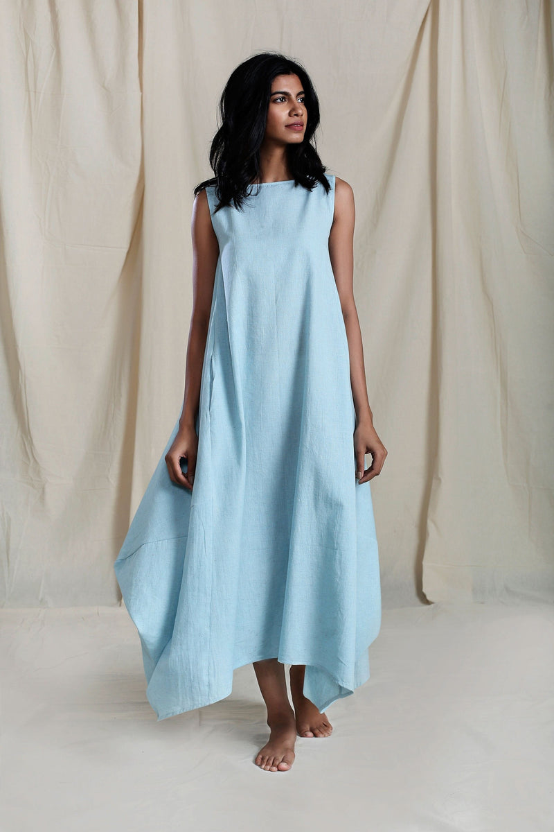 Vari Aakaar Blue dress Dress by Mati for women Worldwide
