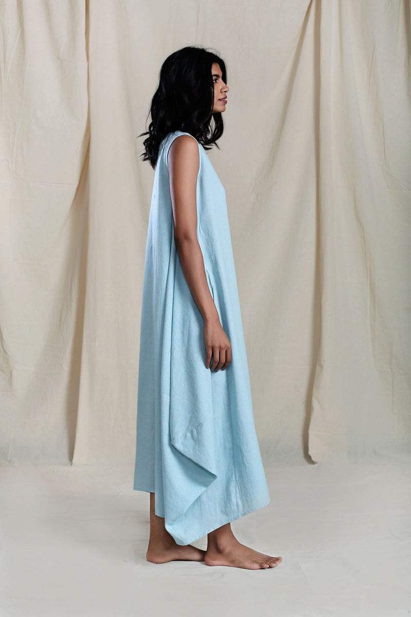 Vari Aakaar Blue dress Dress by Mati for women Worldwide