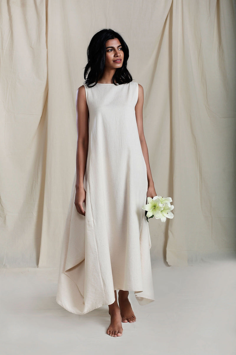 Vari Aakaar Oatmeal dress Dress by Mati for women Worldwide