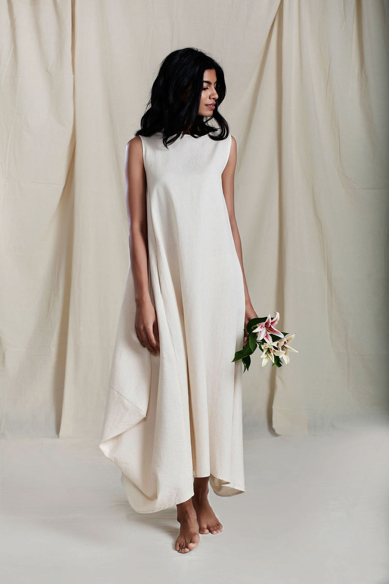 Vari Aakaar Oatmeal dress Dress by Mati for women Worldwide