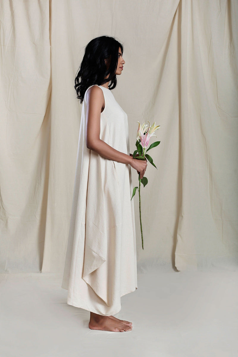 Vari Aakaar Oatmeal dress Dress by Mati for women Worldwide