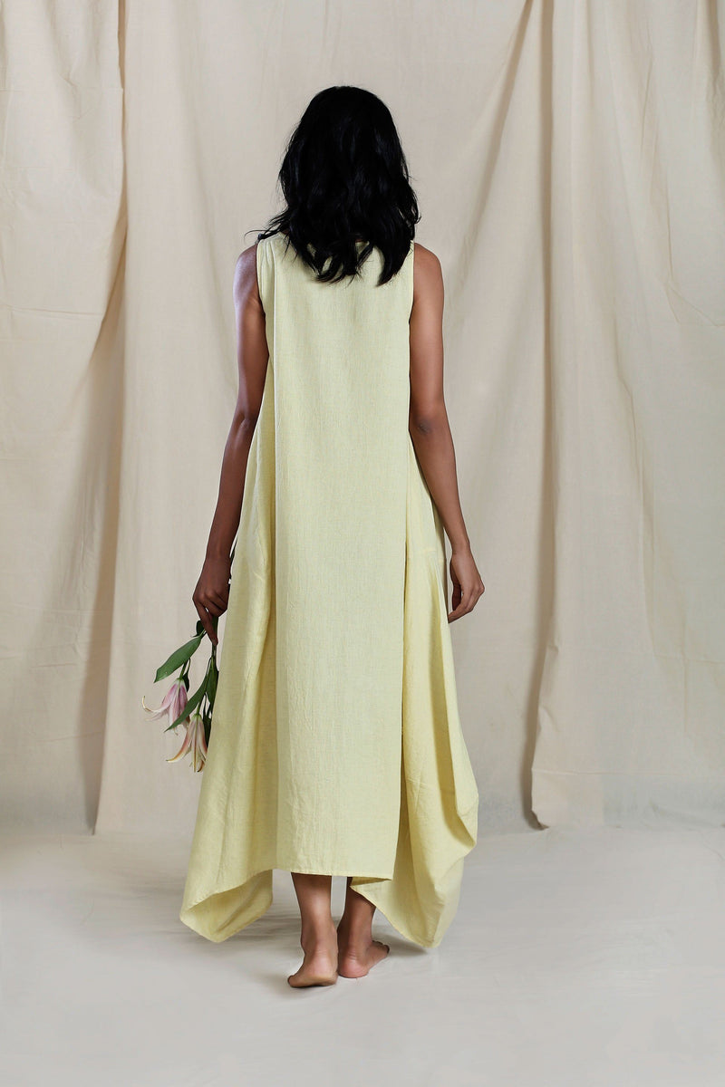 Vari Aakaar Yellow dress Dress by Mati for women Worldwide