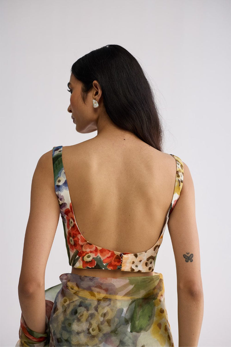 VERANDA BLOUSE crepe blouse by YAM in multicolor for women Worldwide
