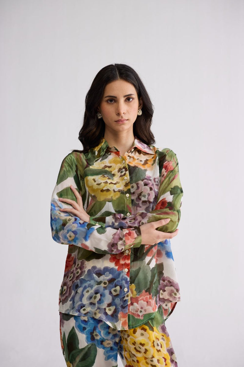 VERANDA CO-ORD SET crepe co-ord set by YAM in multicolor for women Worldwide