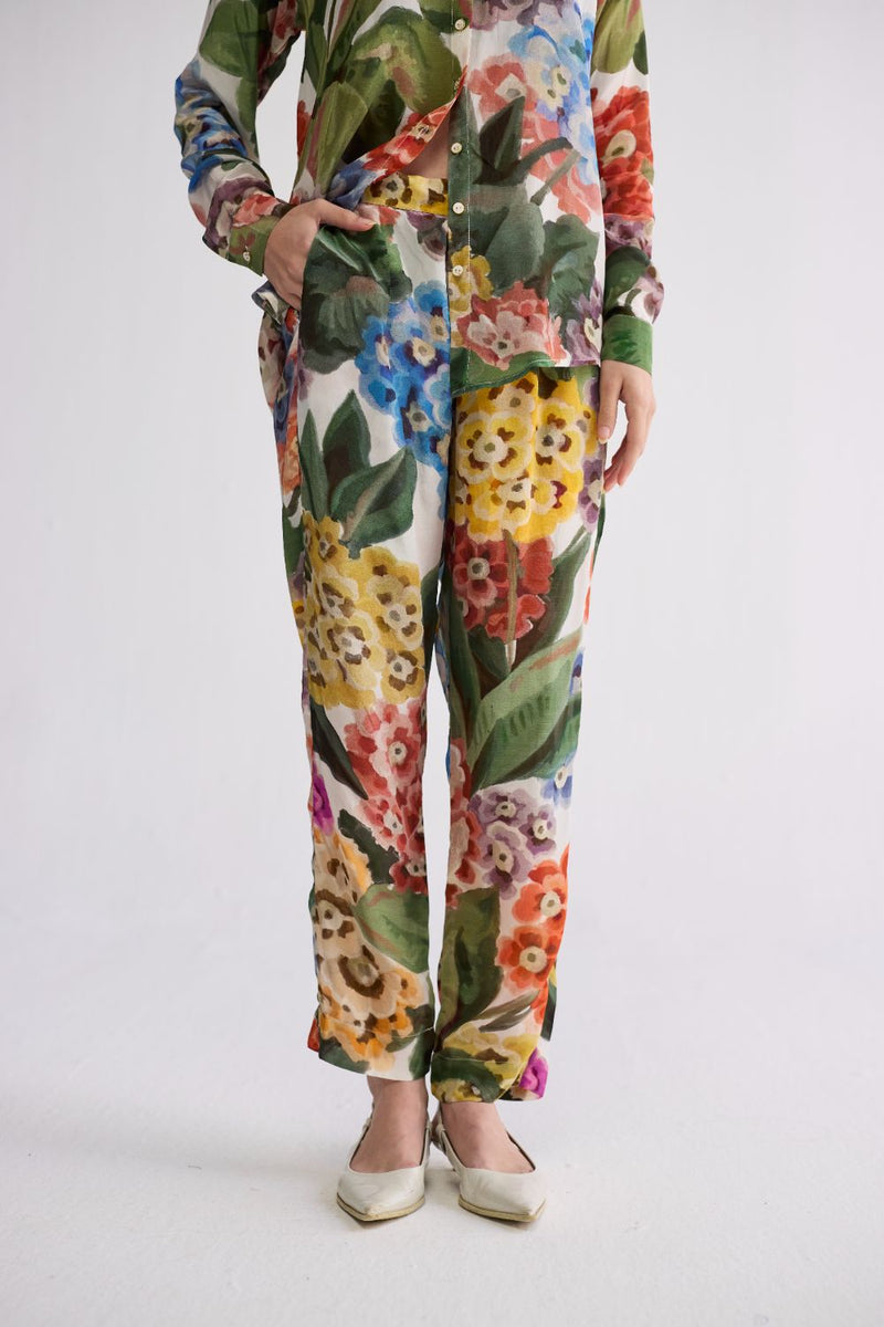 VERANDA CO-ORD SET crepe co-ord set by YAM in multicolor for women Worldwide