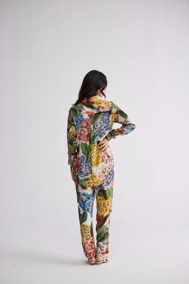 VERANDA CO-ORD SET crepe co-ord set by YAM in multicolor for women Worldwide