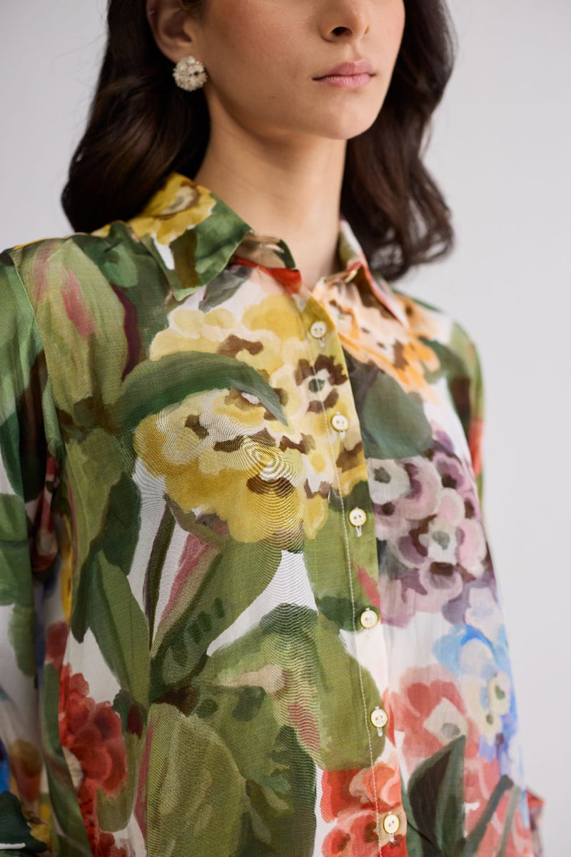 VERANDA CO-ORD SET crepe co-ord set by YAM in multicolor for women Worldwide