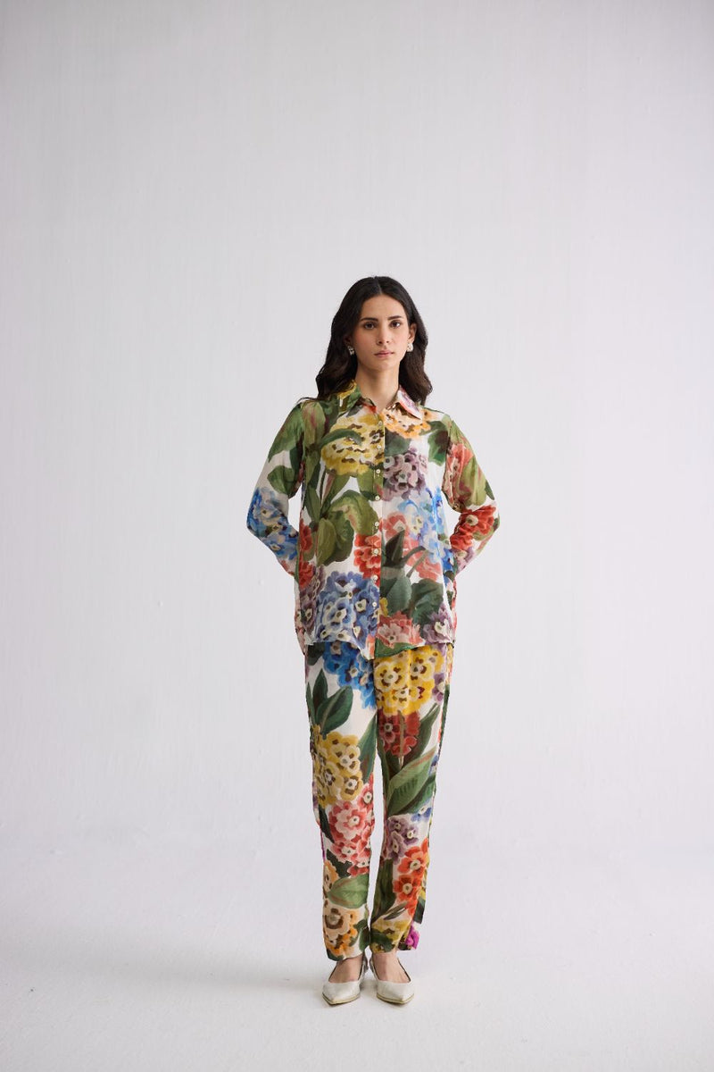 VERANDA CO-ORD SET crepe co-ord set by YAM in multicolor for women Worldwide