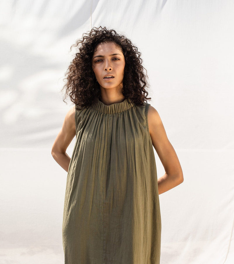 We Olive Dress by Khara Kapas for women Worldwide
