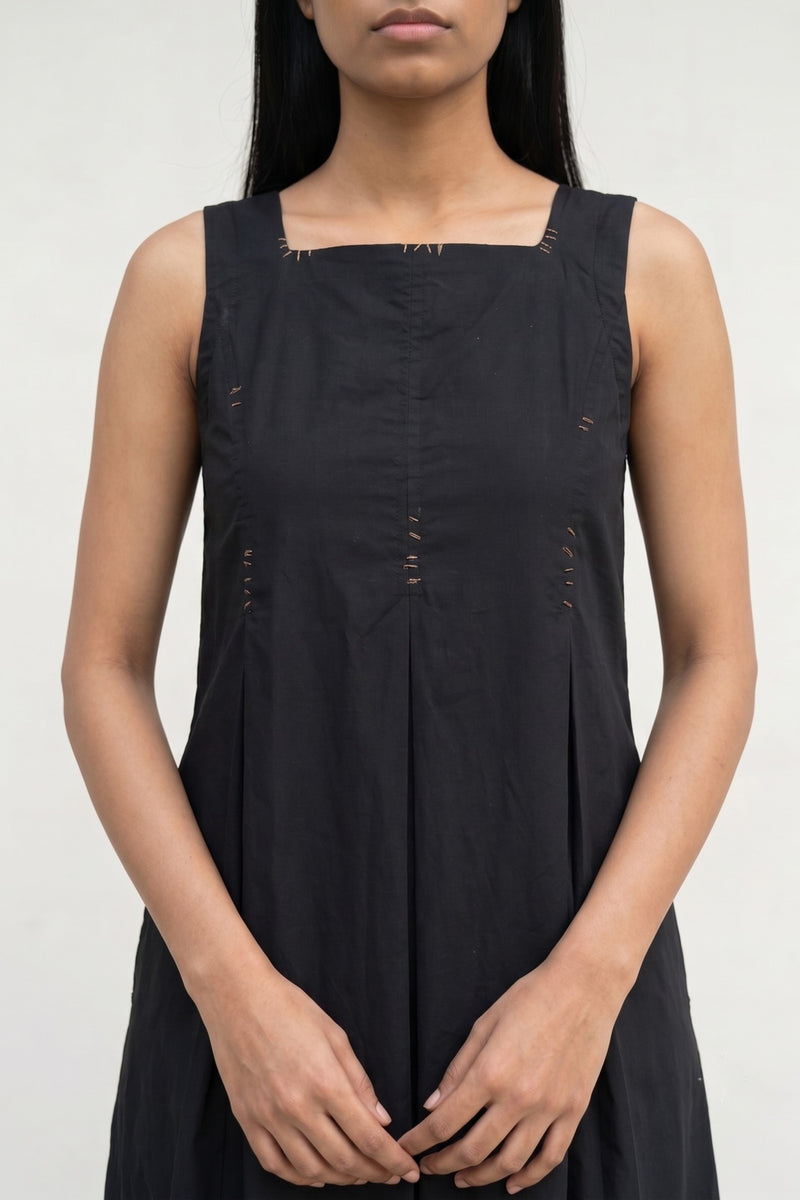 Natalie Black Dress poplin dress by Doodlage in black for women Worldwide