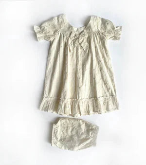 White Ash Frock Kids Khara Kapas Kids