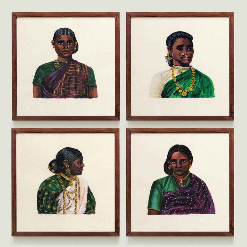 WOMEN OF CEYLON SET 2 Art Namrata Kumar