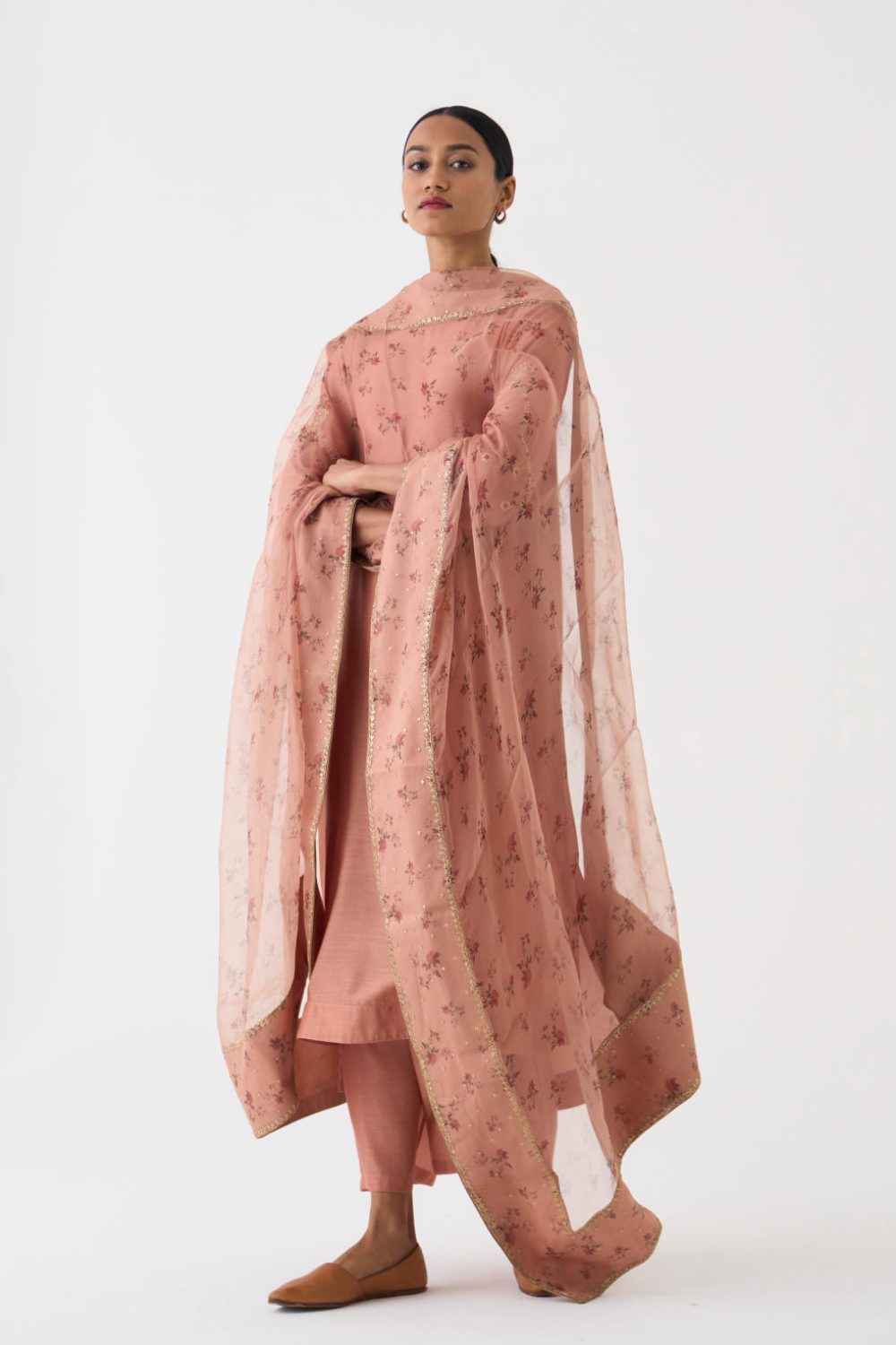 Chintz D-2 Old Rose Dupatta