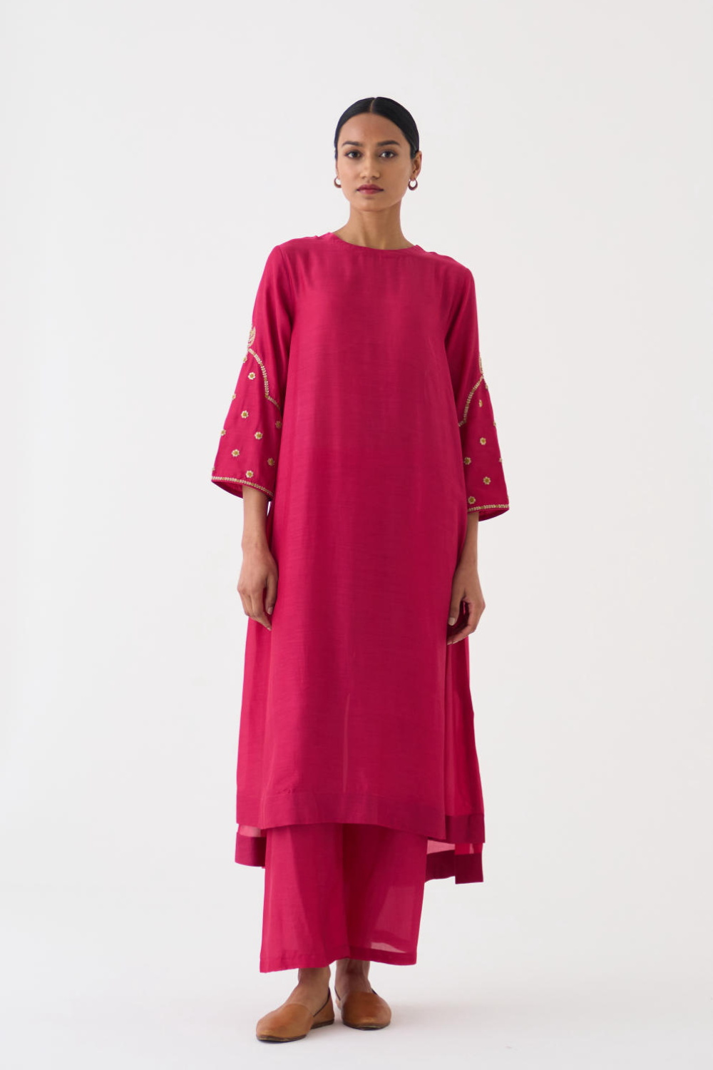 Ambily Rani Pink Kurta Set