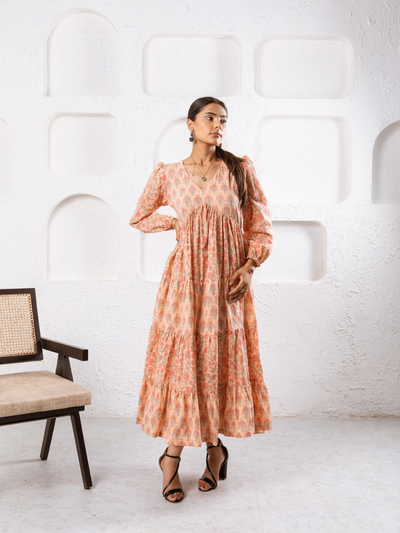 Jaypore Peach Dress