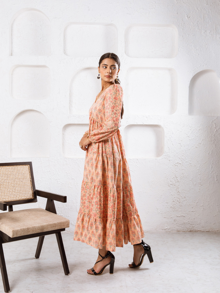 Jaypore Peach Dress